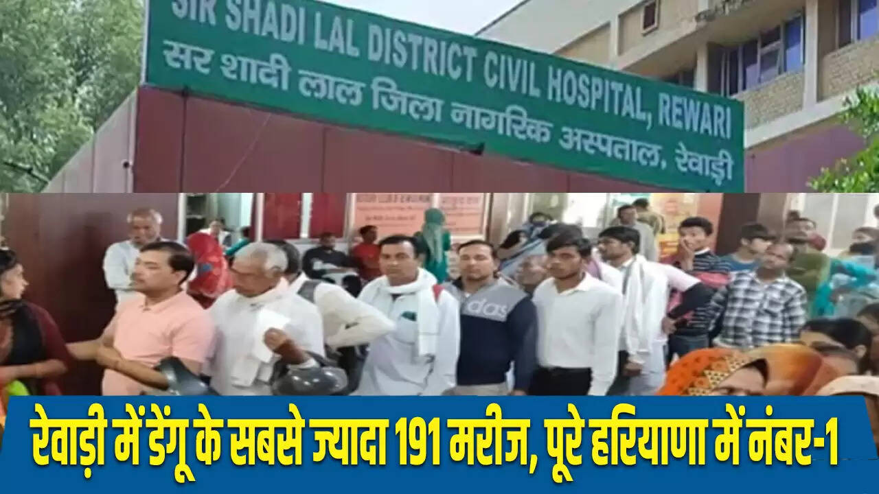 हरियाणा में डेंगू का बढ़ता खतरा: रेवाड़ी में मरीजों की संख्या 191 तक पहुंची
