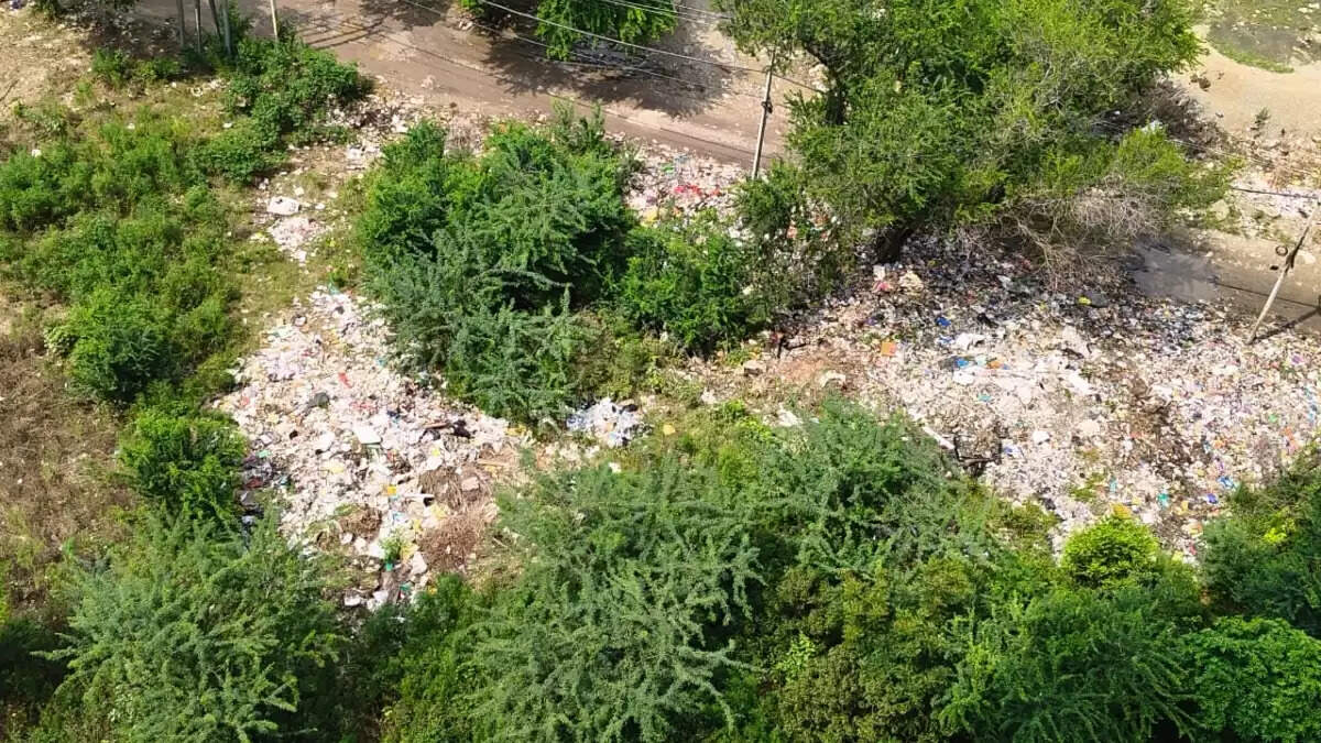 ग्रेटर नोएडा वेस्ट में कूड़े के ढेर से निवासियों की जिंदगी हुई कठिन