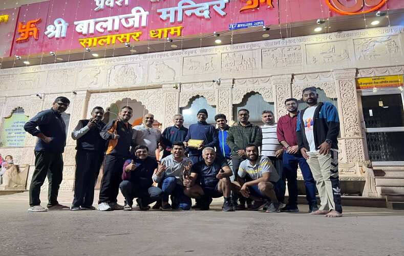 हिसार: साइकलिंग क्लब की वार्षिक सालासर धाम साइकिल यात्रा पूर्ण