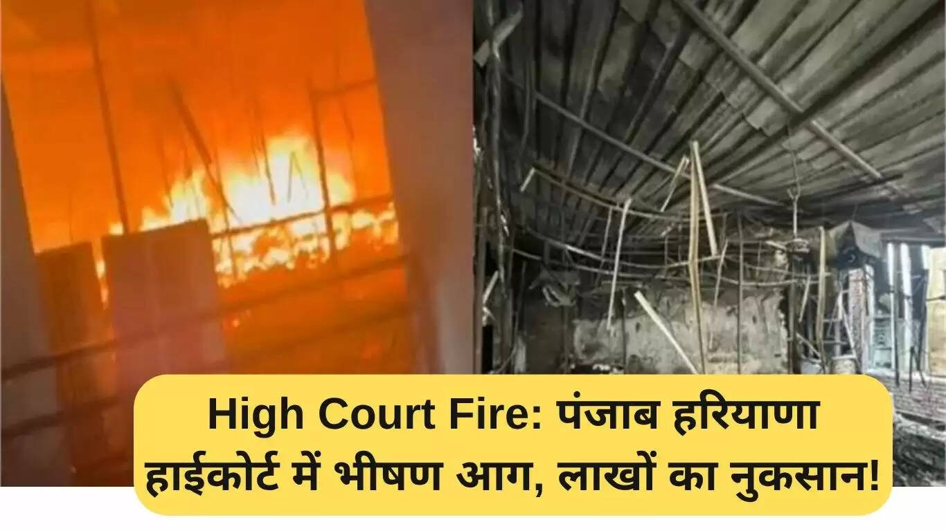 पंजाब और हरियाणा हाईकोर्ट में भीषण आग, लाखों का नुकसान