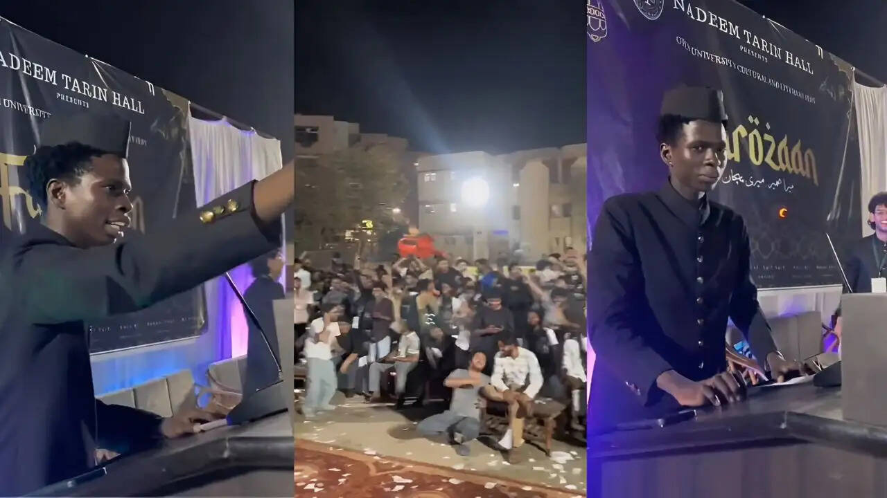 अलीगढ़ मुस्लिम यूनिवर्सिटी में अफ्रीकी छात्र का मजेदार भाषण वायरल