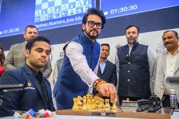 अनुराग सिंह ठाकुर ने गोवा में फिडे विश्व कप 2025 की मेज़बानी की सराहना की