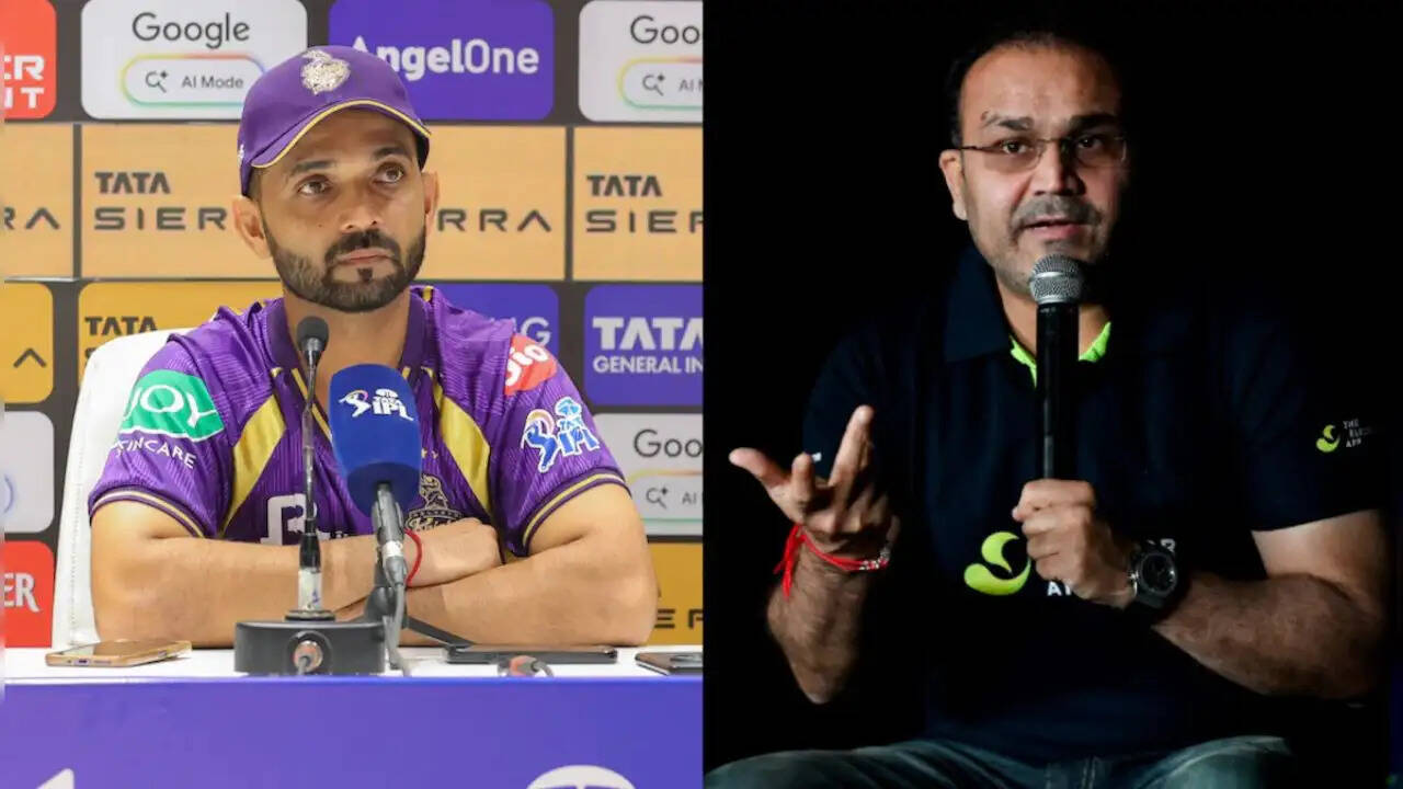 कोलकाता नाइट राइडर्स की निराशाजनक शुरुआत, रहाणे की प्रतिक्रिया पर सहवाग की सलाह