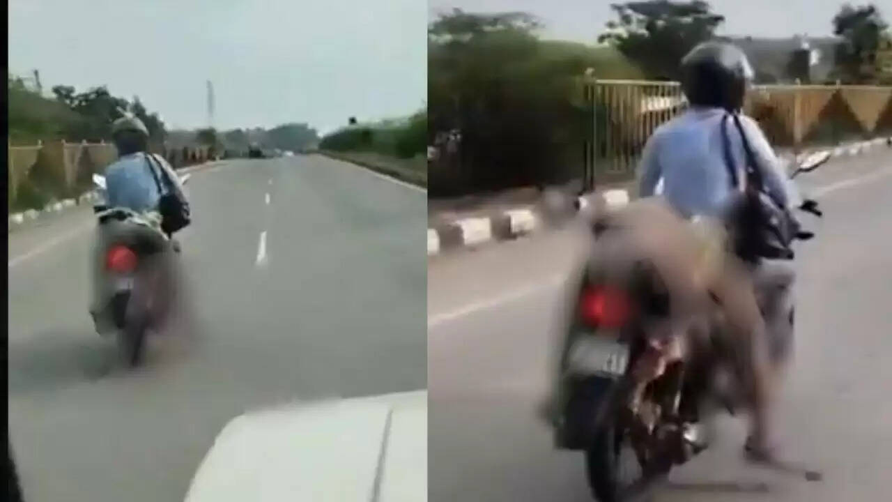 नागपुर में सड़क दुर्घटना: पत्नी की लाश को बाइक पर बांधकर घर ले गया पति