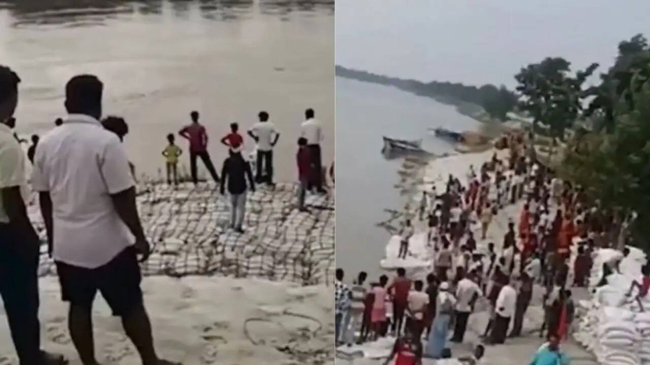 दरभंगा में कोसी नदी में नाव पलटने से मची अफरा-तफरी