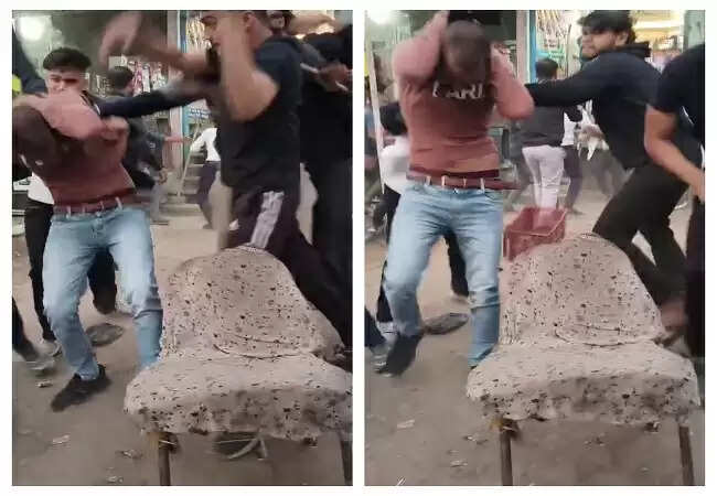 कानपुर में व्यापारी के बेटों पर दबंगों का हमला, वीडियो वायरल
