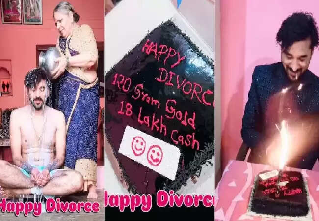 तलाक का जश्न: युवक ने दूध से नहाकर मनाया अनोखा उत्सव