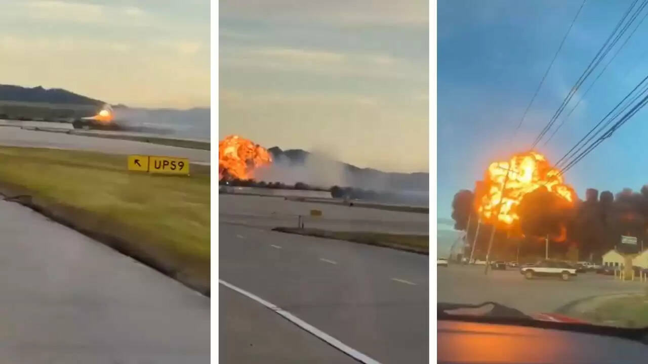 UPS कार्गो विमान का लुइसविले में हुआ भयानक हादसा