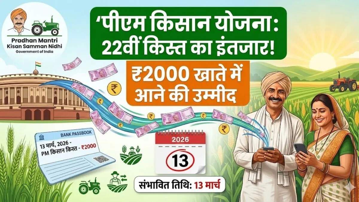 किसानों के लिए खुशखबरी: पीएम किसान सम्मान निधि की 22वीं किस्त जल्द जारी