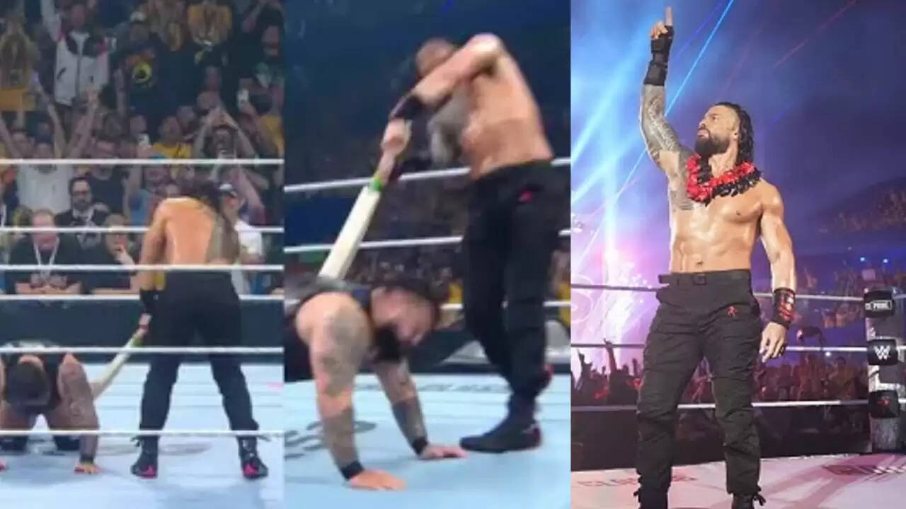 रोमन रेंस ने WWE रिंग में क्रिकेट बैट से मचाई धूम, वीडियो हुआ वायरल