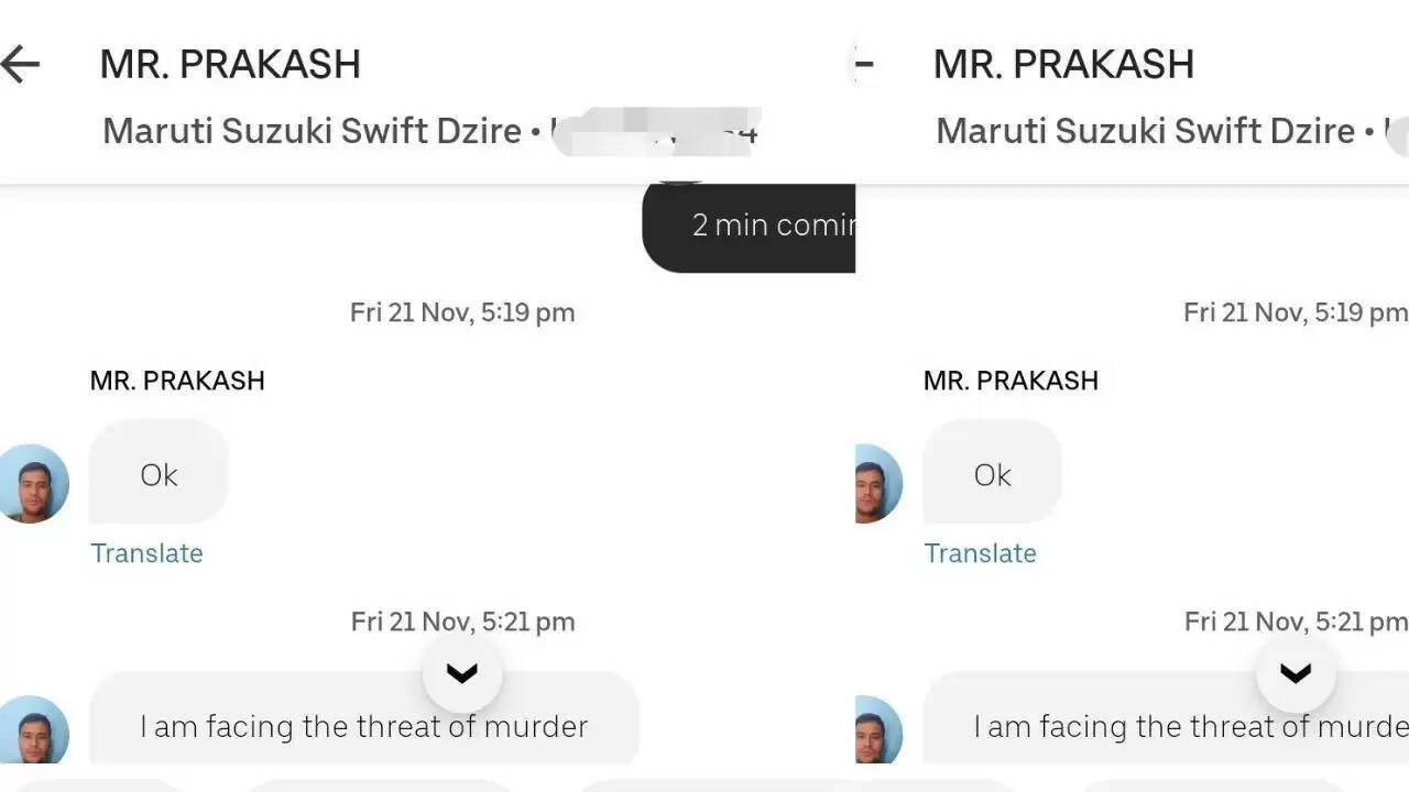 दिल्ली में Uber ड्राइवर के संदेश ने युवक को किया दहशत में, जानें पूरा मामला
