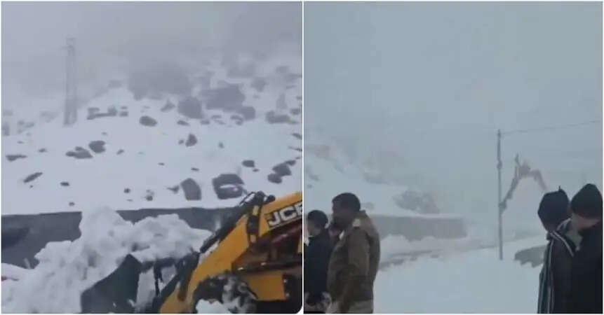 उत्तर भारत में बर्फबारी और बारिश से बढ़ी ठंड, यातायात प्रभावित