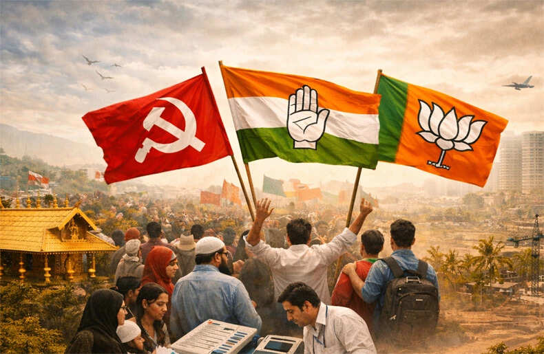 केरल विधानसभा चुनाव 2026: भाजपा की तीसरी ताकत बनने की कोशिश