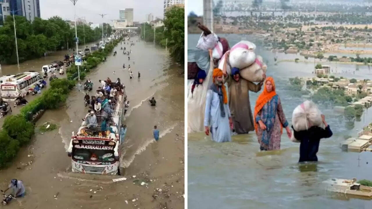 पाकिस्तान में बाढ़ से तबाही: 321 लोगों की जान गई