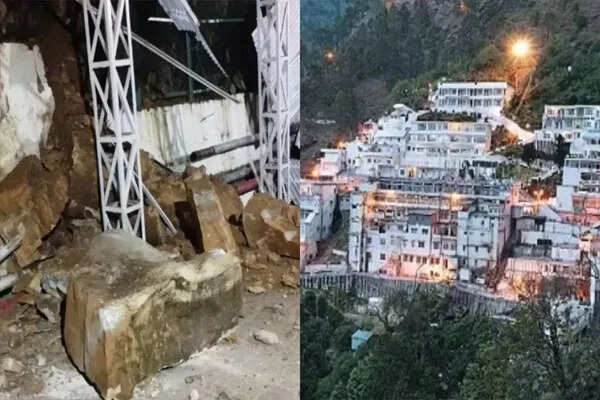 कटड़ा में वैष्णो देवी यात्रा के दौरान भूस्खलन से टला बड़ा हादसा
