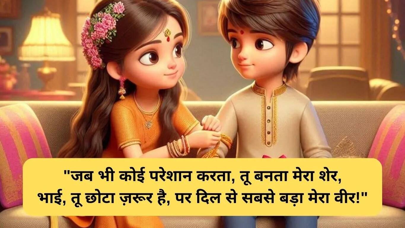 छोटे भाई के लिए रक्षाबंधन संदेश: प्यार और स्नेह का त्योहार