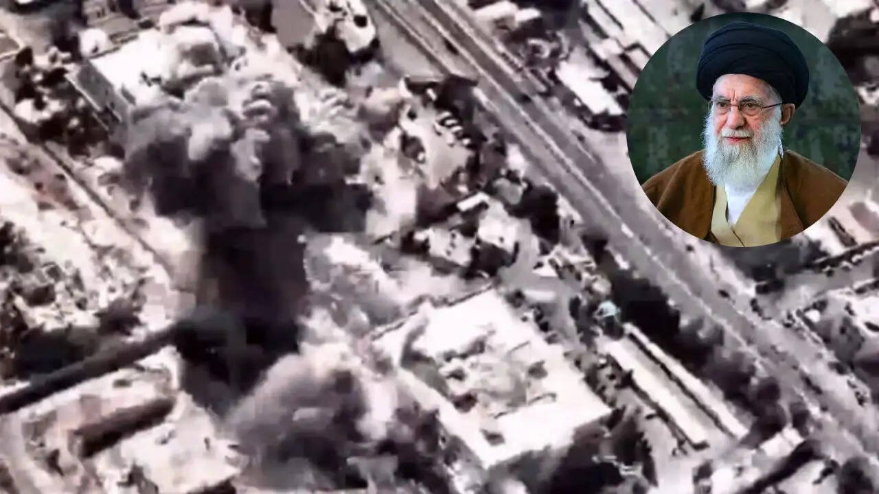 तेहरान पर इजराइल के हवाई हमले का खौफनाक वीडियो: खामेनेई के घर पर मचाई तबाही