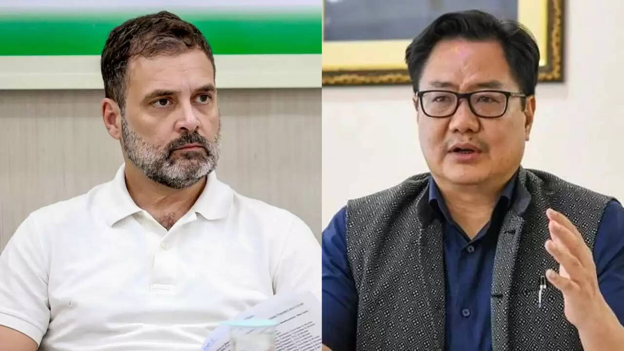 केंद्रीय मंत्री किरेन रिजिजू ने राहुल गांधी की विदेश में टिप्पणियों की आलोचना की