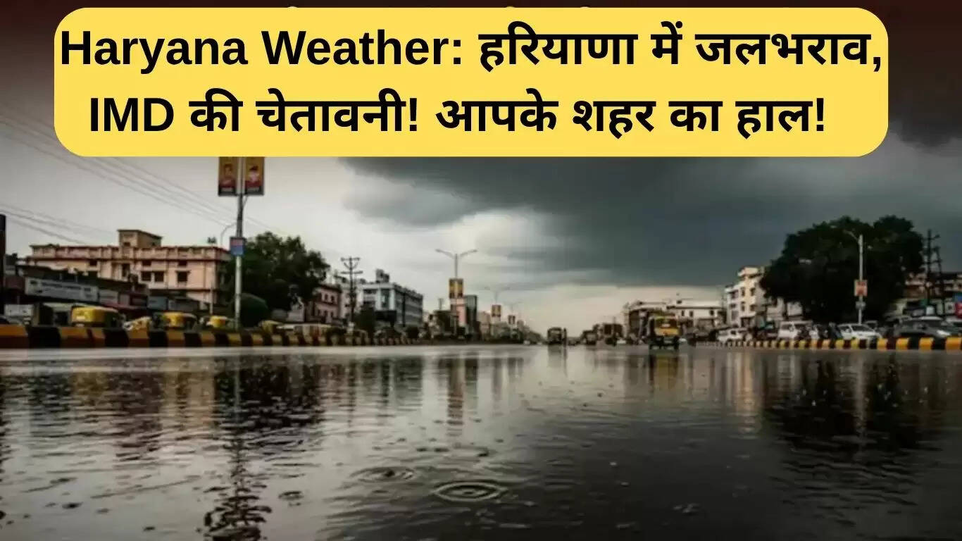हरियाणा में बारिश का अलर्ट: जलभराव और भूस्खलन की चेतावनी