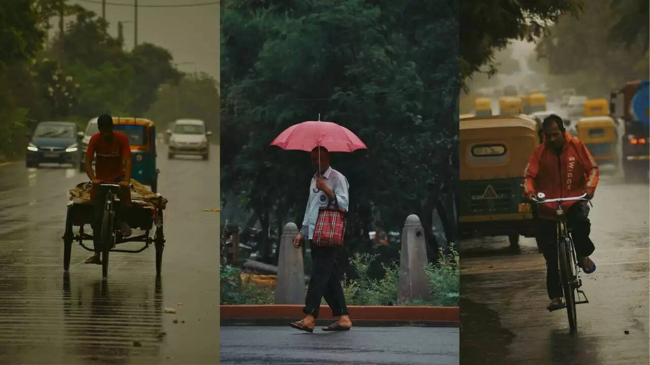 दिल्ली में मौसम का मिजाज: बारिश और ठंडी हवाओं का असर