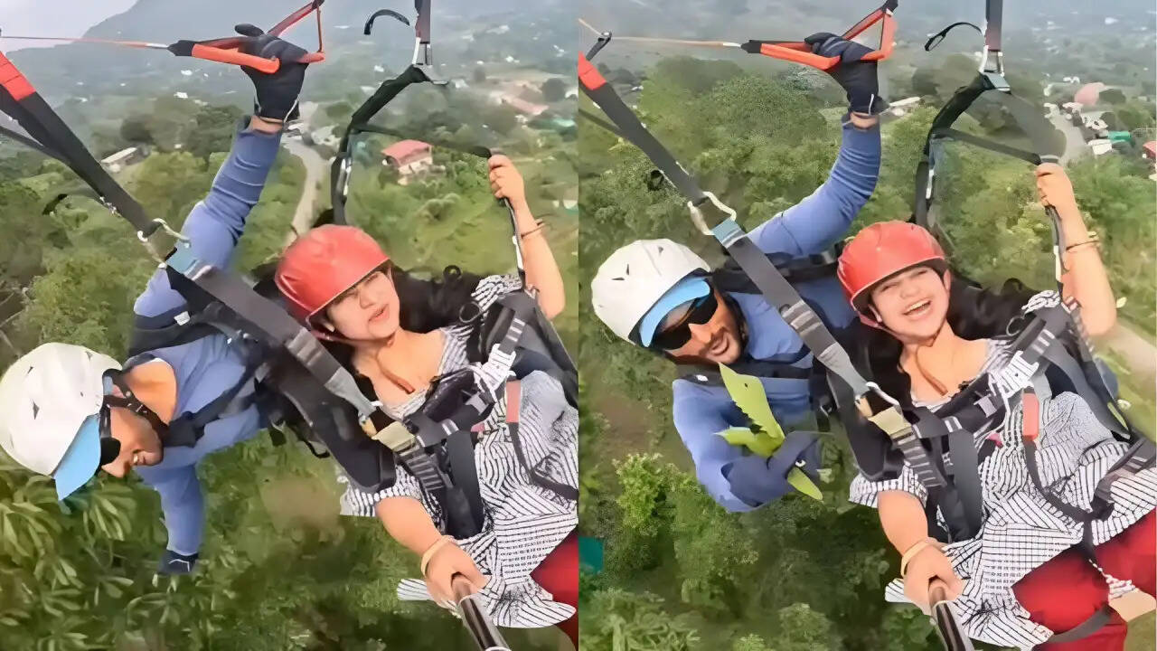 पैराग्लाइडिंग के दौरान पायलट ने पेड़ से तोड़ी पत्तियां, सोशल मीडिया पर मचा हंगामा