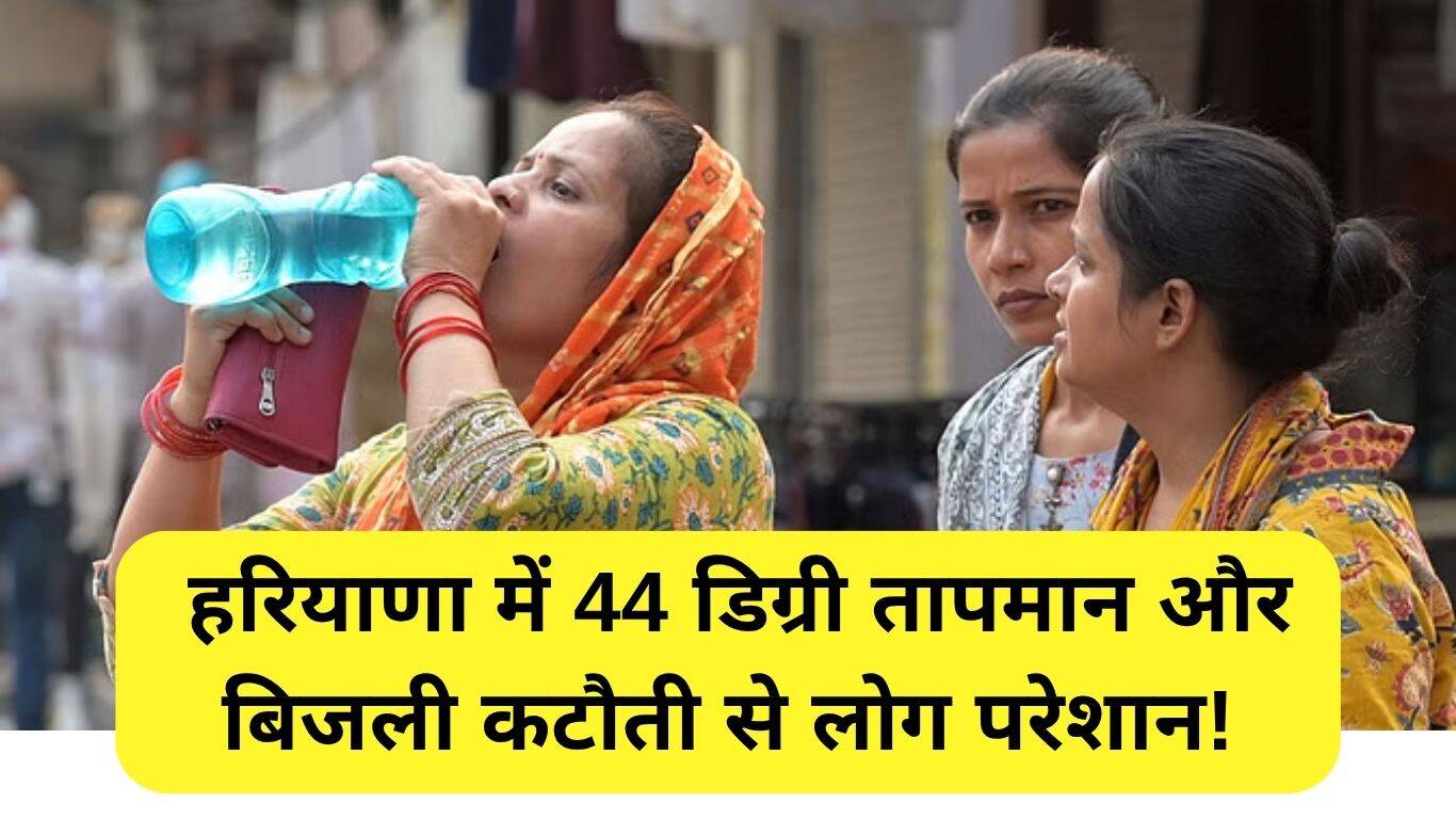 हरियाणा में लू का प्रकोप: 44 डिग्री तापमान और बिजली कटौती से परेशान लोग