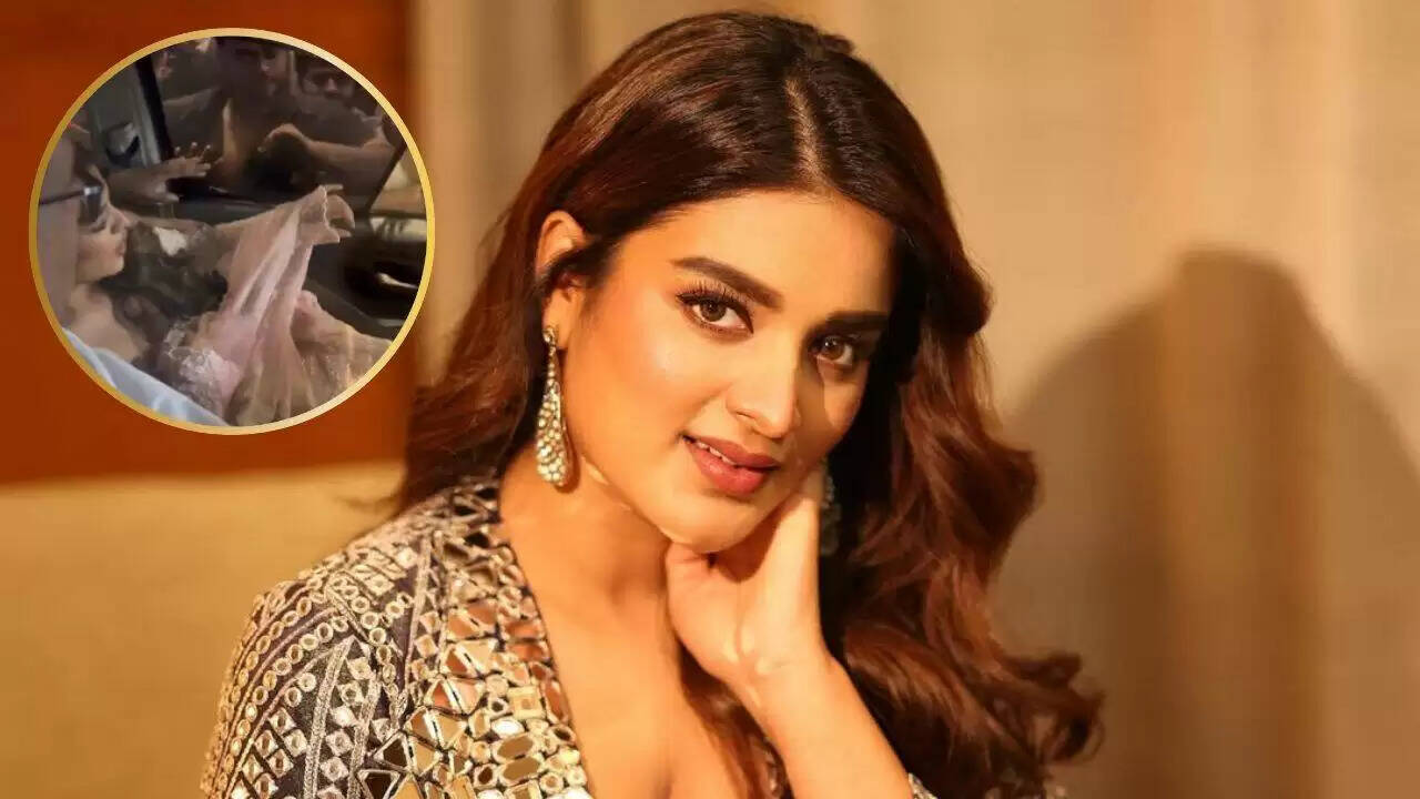 निधि अग्रवाल का वायरल वीडियो: फैंस की भीड़ में फंसी एक्ट्रेस