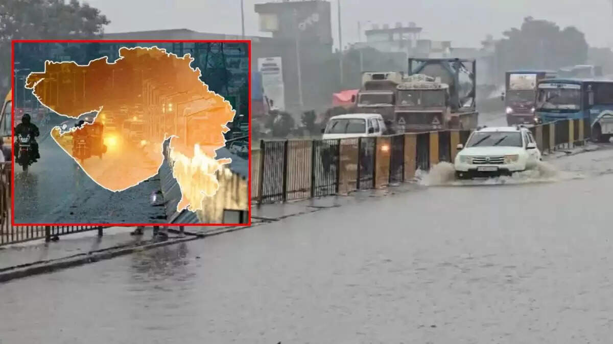 गुजरात में बारिश का अलर्ट: 5 जिलों में रेड अलर्ट जारी