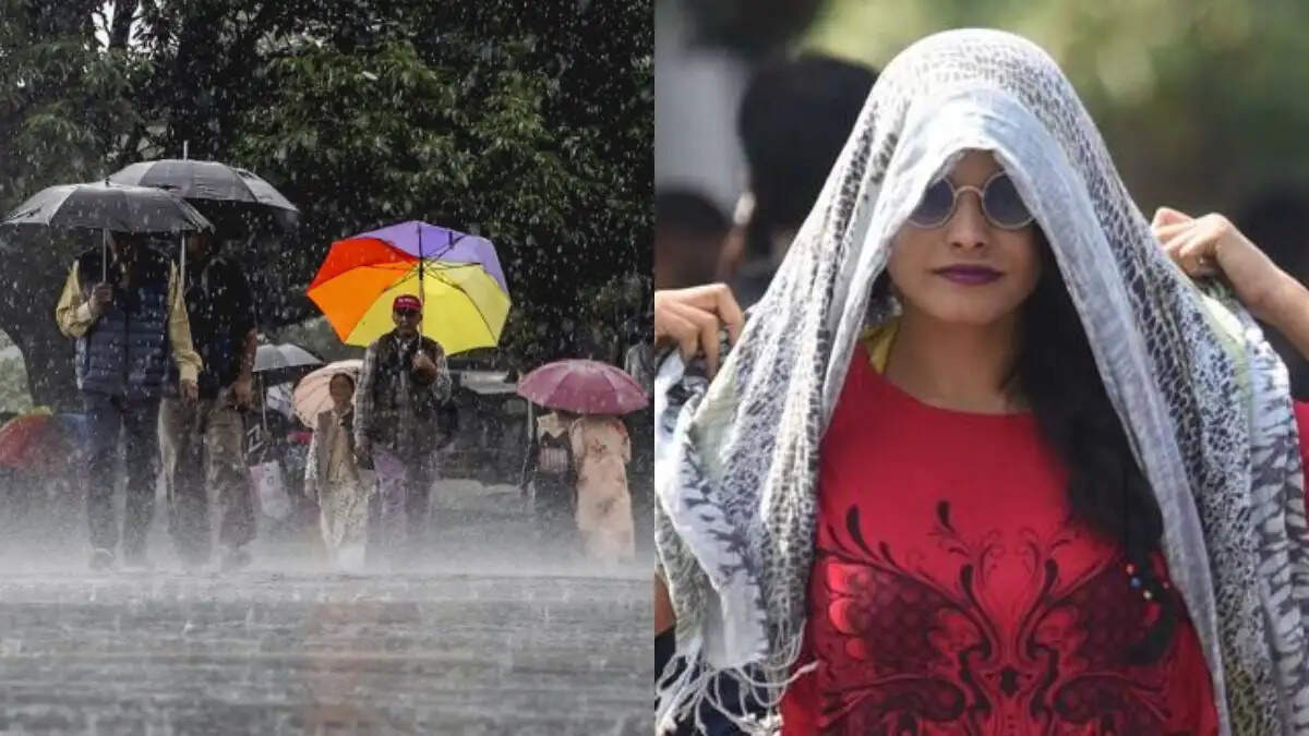 भारत में मौसम का परिवर्तन: कुछ क्षेत्रों में गर्मी, अन्य में बारिश