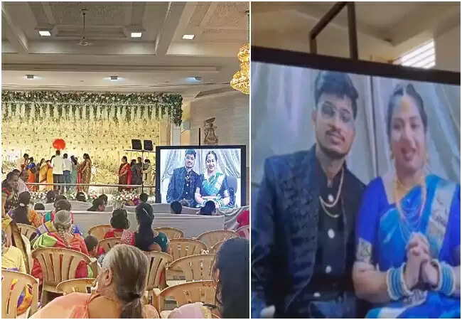 इंडिगो फ्लाइट संकट: दूल्हा-दुल्हन ने ऑनलाइन रिसेप्शन में लिया हिस्सा