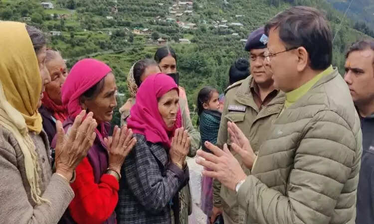 उत्तरकाशी में बादल फटने से तबाही, मुख्यमंत्री ने किया नुकसान का जायजा