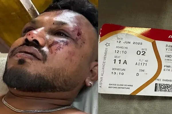 एयर इंडिया विमान दुर्घटना में एक यात्री का चमत्कारिक बचाव