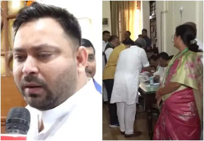राज्यसभा चुनाव: बिहार में वोटिंग जारी, तेजस्वी यादव ने किया समर्थन का दावा