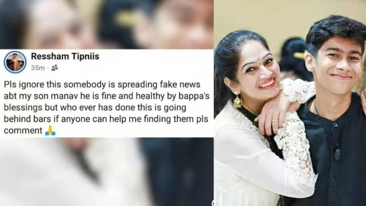 रेशम टिपनिस ने अपने बेटे की आत्महत्या की झूठी खबरों का किया खंडन