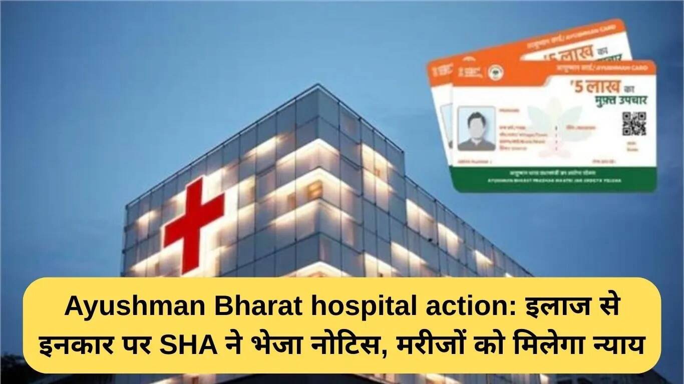 आयुष्मान भारत योजना के तहत अस्पतालों पर कार्रवाई: मरीजों को मिलेगा न्याय