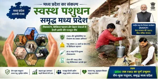 देश में पशुधन के लिए रोग मुक्त भविष्य, मध्य प्रदेश में बदलाव की बानगी