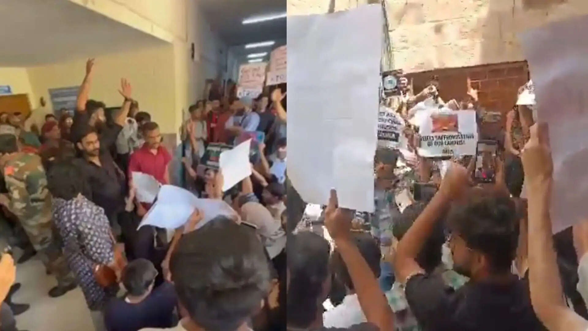 दिल्ली की जामिया मिल्लिया इस्लामिया में आरएसएस कार्यक्रम का विरोध