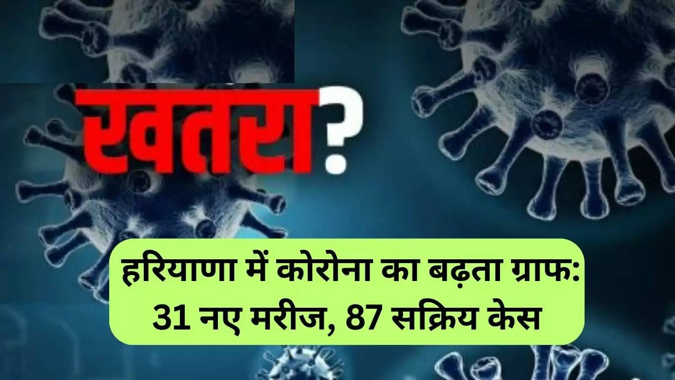 हरियाणा में कोरोना के मामले बढ़े: 31 नए संक्रमित, 87 सक्रिय केस