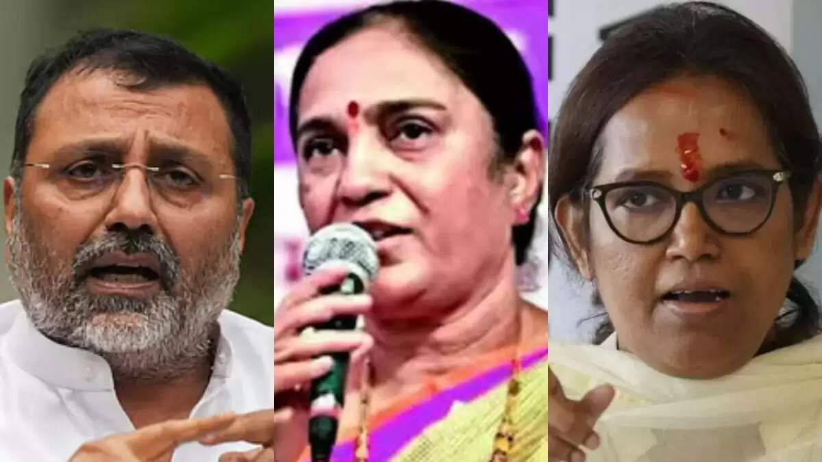 बीजेपी सांसद निशिकांत दुबे का विवादास्पद बयान, महिला सांसदों ने किया विरोध