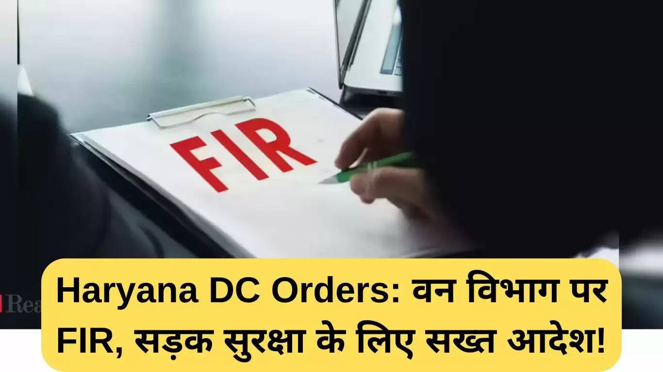 हरियाणा डीसी के आदेश: वन विभाग पर FIR और सड़क सुरक्षा के लिए सख्त कदम