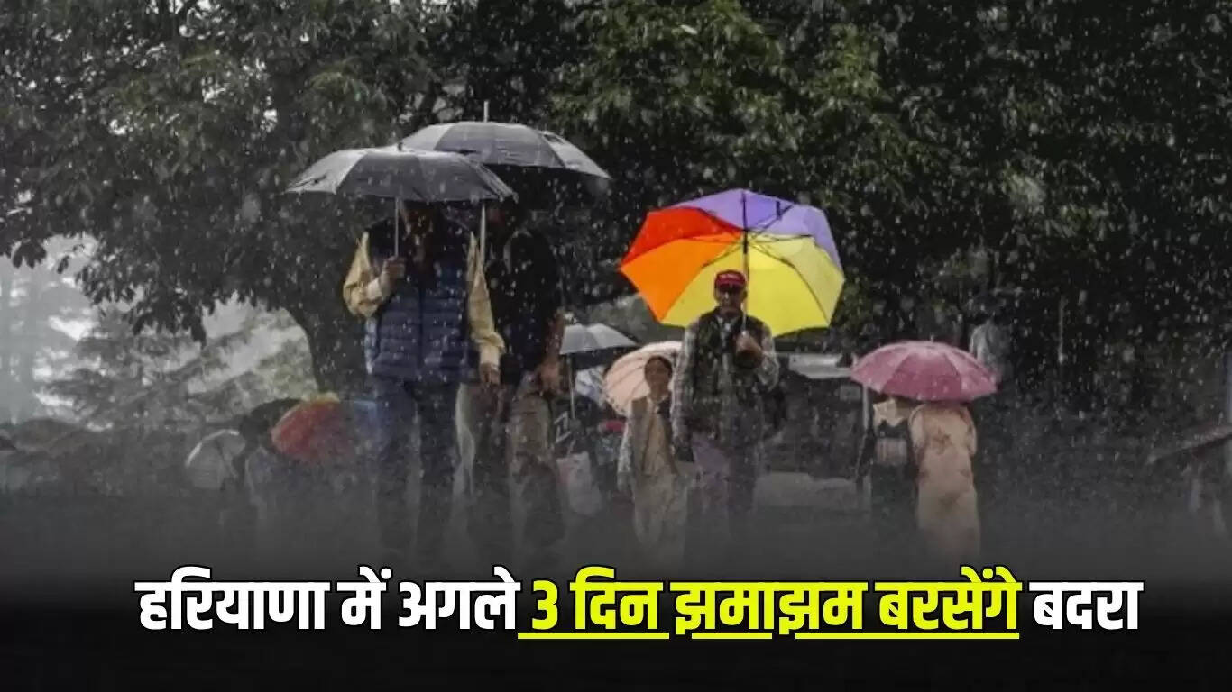हरियाणा में बारिश का अलर्ट: अगले तीन दिनों में भारी वर्षा की संभावना