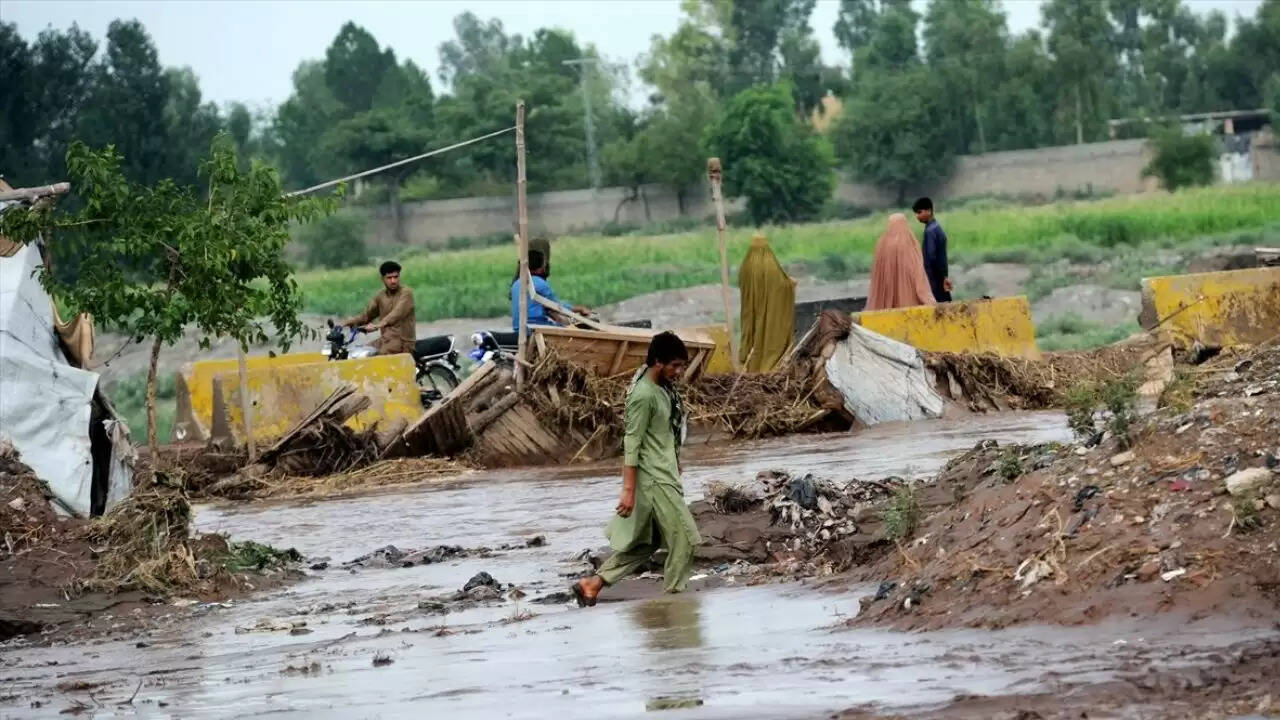 पाकिस्तान में बाढ़ से तबाही: 49 लोगों की मौत