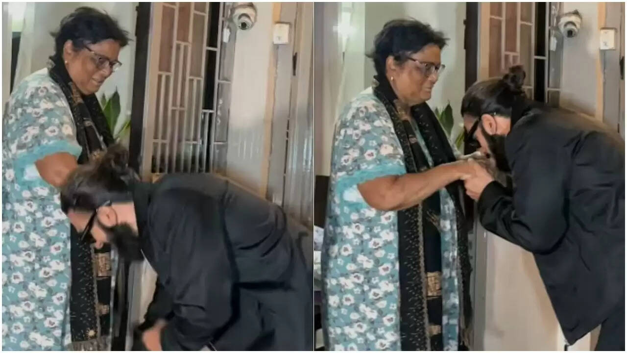 रणवीर सिंह का बुजुर्ग महिला के प्रति सम्मानजनक व्यवहार वायरल