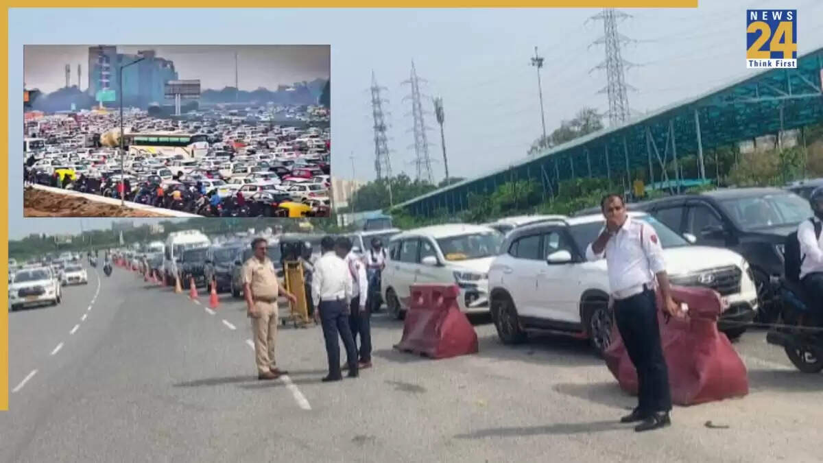 नई लेन व्यवस्था से दिल्ली-गुरुग्राम सरहौल बॉर्डर पर जाम में कमी