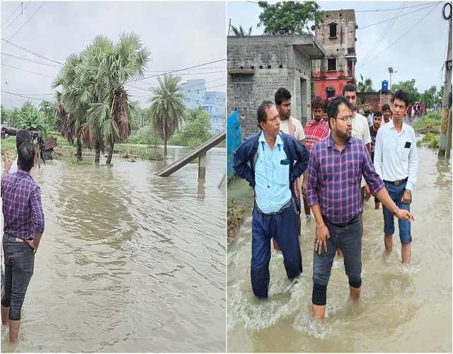 लगातार बरसात से पूर्व बर्दवान जिले के कई ब्लॉकों में जनजीवन अस्त-व्यस्त, कई लोग हुए बेघर