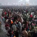 प्रयागराज माघ मेला: मकर संक्रांति पर श्रद्धालुओं की भारी भीड़