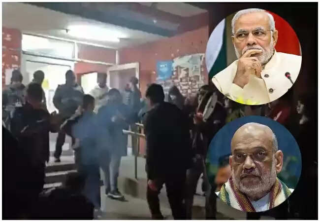 JNU में पीएम मोदी और अमित शाह के खिलाफ विवादित नारेबाजी