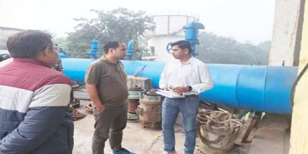 कलेक्टर ने इंटक वेल फील्टर प्लांट का किया निरीक्षण