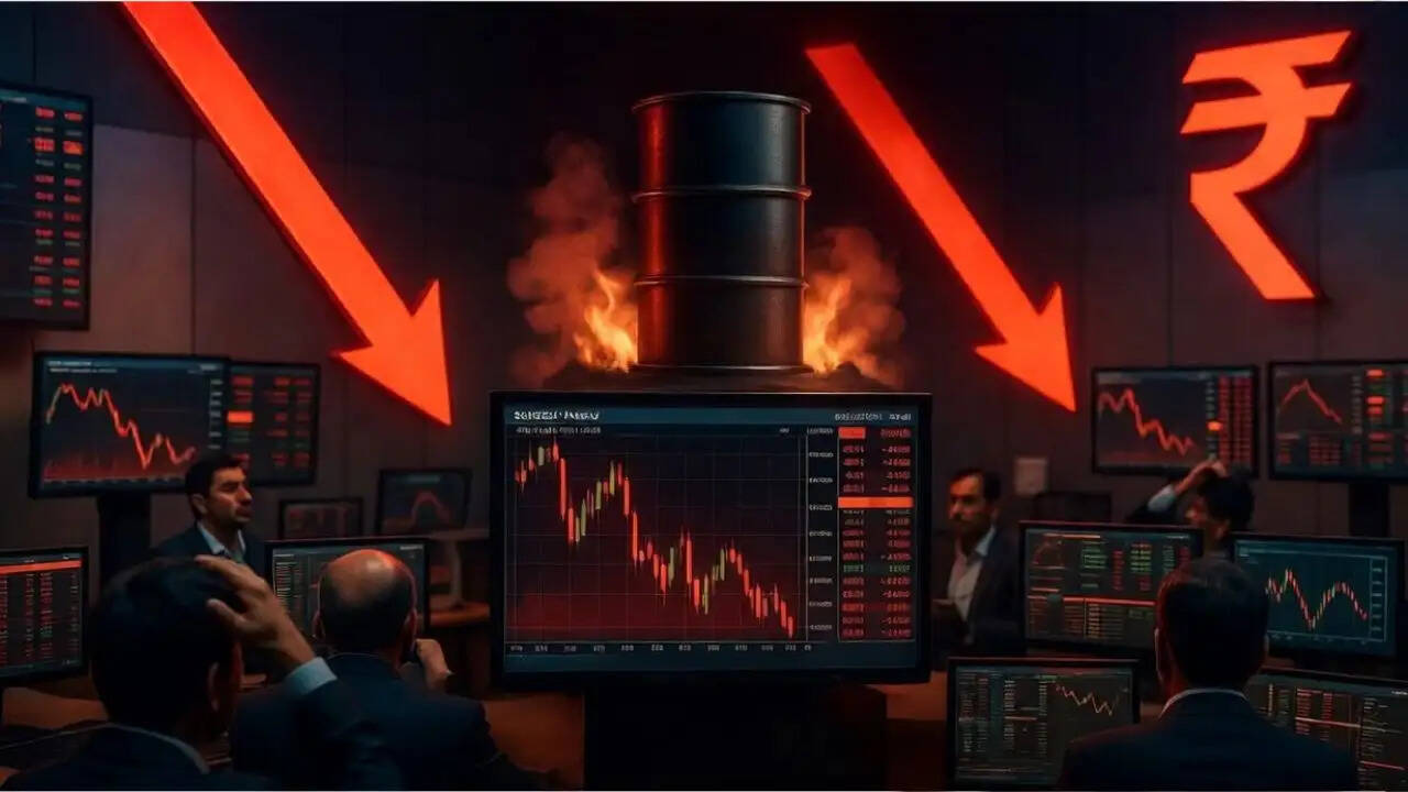 भारतीय शेयर बाजार में गिरावट: वैश्विक तनाव और कच्चे तेल की कीमतों का प्रभाव