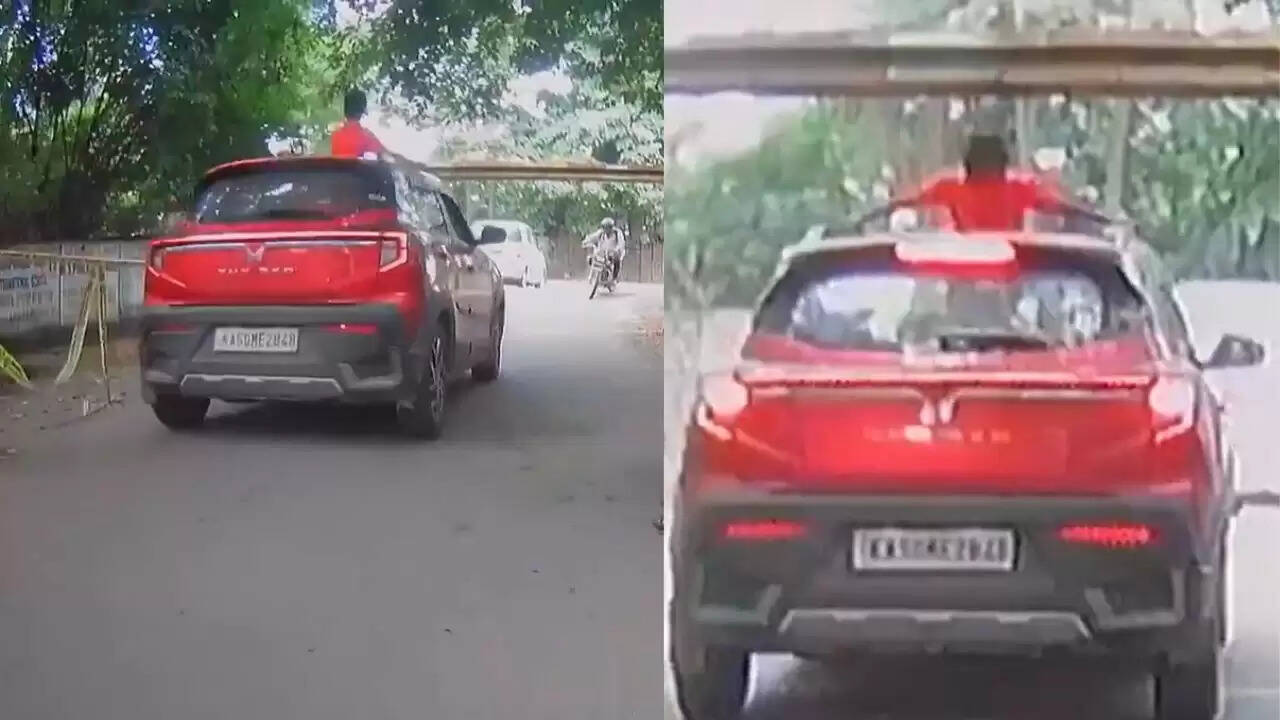 बेंगलुरू में सनरूफ से बाहर निकलने वाले बच्चे की खतरनाक घटना
